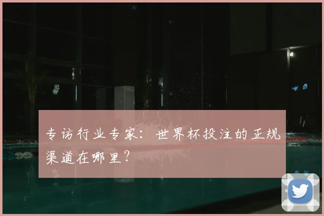 专访行业专家:世界杯投注的正规渠道在哪里?
